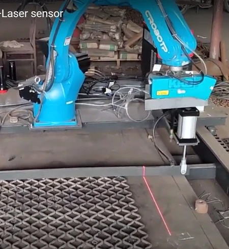 Weldio Robot ar gyfer Weldio Rhwyll Sgrin + Synhwyrydd Laser